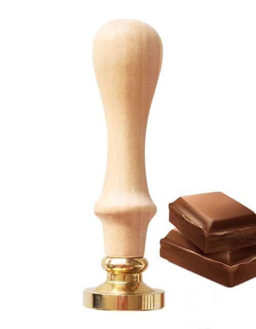 Stempel do czekolady z logo – personalizowany stempel do pralin 30 mm