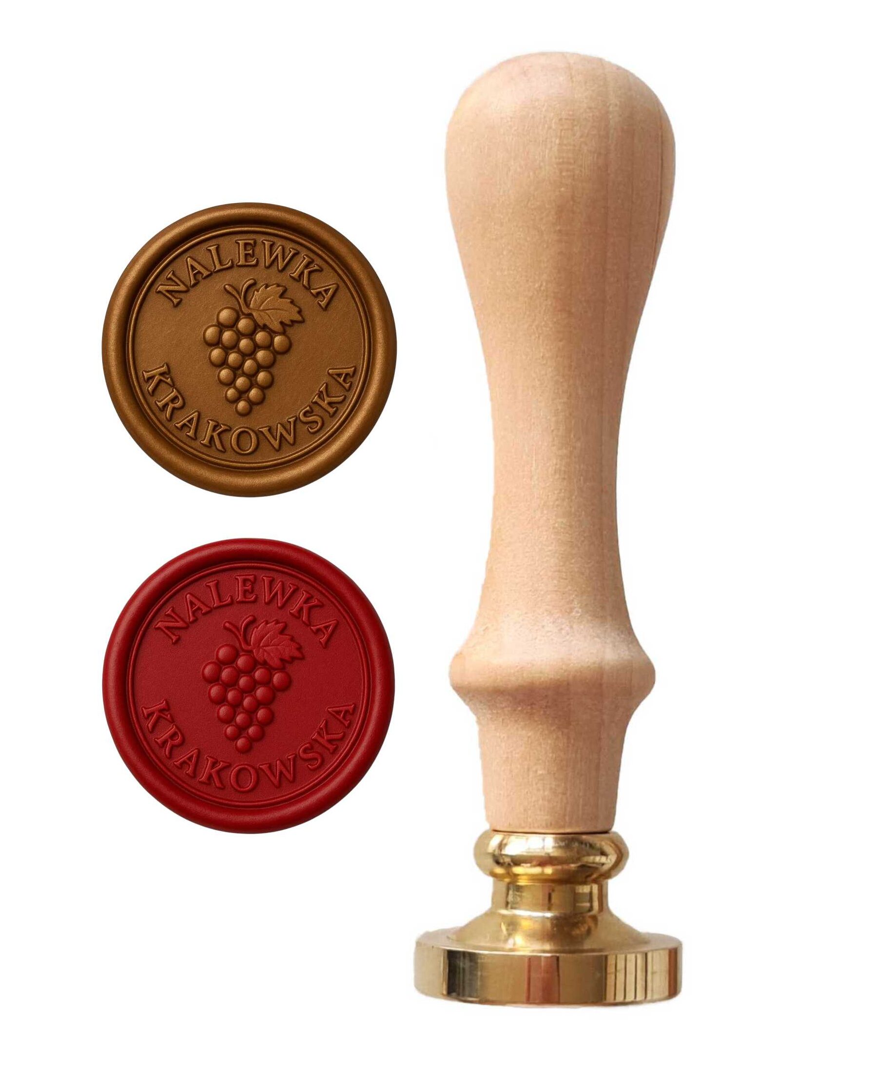 Stempel Lakowy do Butelek z Logo – Personalizowana Pieczęć Lakowa do Wosku i Laku